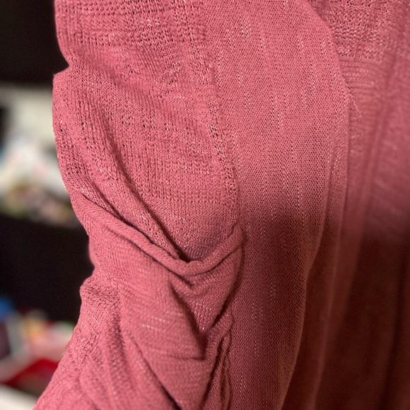 Maurice’s Pink short sleeve knit Cardigan with pockets size small vintage‎ - Picture 2 of 4